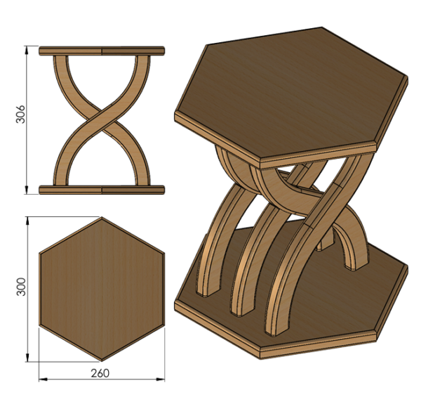 Blumentopf-Ständer "Hexagon" – Bild 2